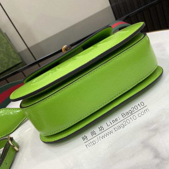 Gucci專櫃古馳最新款Bamboo 1947系列小號竹節手提包 jh2446型號：675797